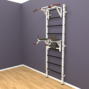 Шведская стенка "LittleSport" Pull-Up 2.0 (белый*черный)