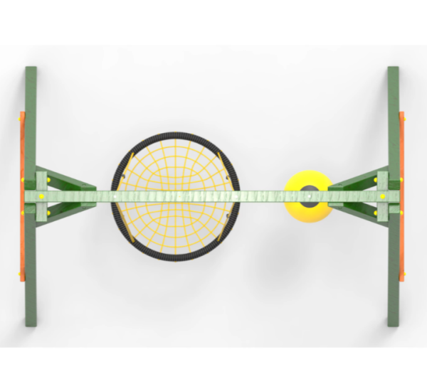 Деревянные качели Пикник 2 "Вега" (качели гнездо 1м + качели drop)