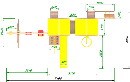 Детская площадка Пикник "Оптимус" Твин Вираж