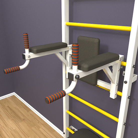 картинка Шведская стенка "LittleSport" Long 3.0 (белый*желтый) от магазина Лазалка