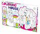 картинка Картонный домик-раскраска Mochtoys "Принцесса" 11122 от магазина БэбиСпорт