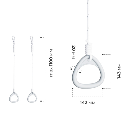 картинка ROMANA Dop13 Кольца гимнастические от магазина Лазалка