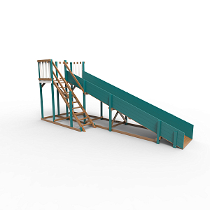 Детская площадка - деревянная горка Пикник "Зима №3" Лэйк