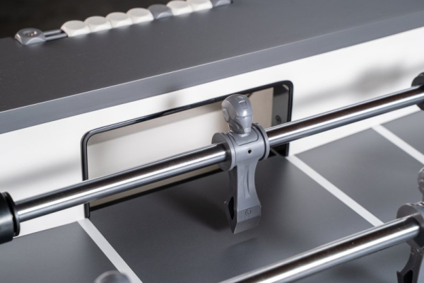 картинка Игровой стол - футбол "Nine Star Iron Men ITSF Grey" (144х75,5х90) от магазина Лазалка