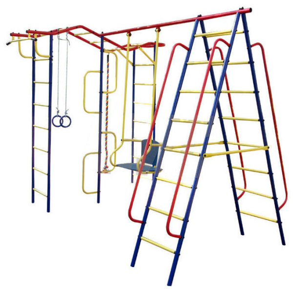 Детский спортивный комплекс для дачи Пионер "Вираж плюс" (ТК2 пластик)