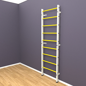 Шведская стенка "LittleSport" (белый*желтый)