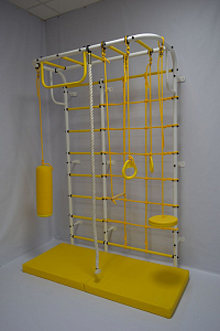 Детский спортивный комплекс "Пионер-С104" макси (белый-желтый)