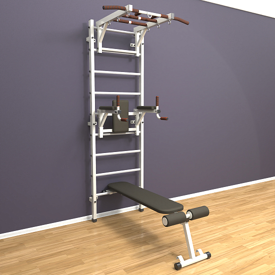 картинка Шведская стенка "LittleSport" Long 3.0 (белый*белый) от магазина Лазалка