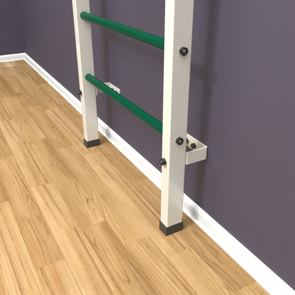 Шведская стенка «LittleSport» White Pull-Up 2.0 зеленые ступени
