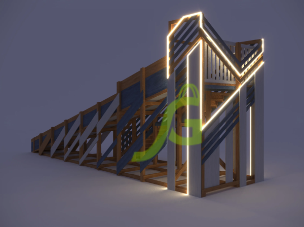 Зимняя горка "IgraGrad Snow Fox", скат 10 м мод.4