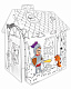 картинка Картонный домик-раскраска Mochtoys "Рыцарь" 11123 от магазина БэбиСпорт